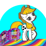 pony game : Pony coloring pages icon