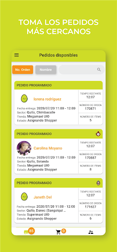 Android application Tipti Shopper screenshort