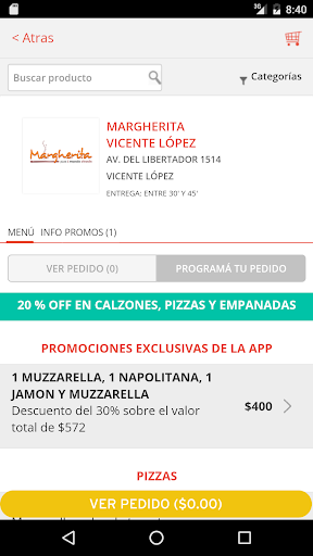 Margherita Pizza Screen 2