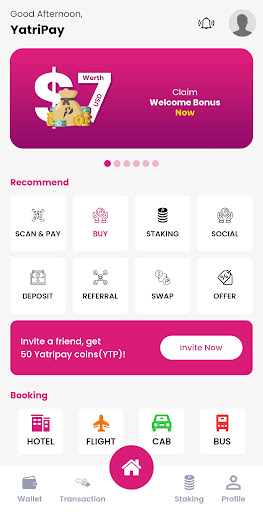 Yatripay: Global Payment App Screen 2