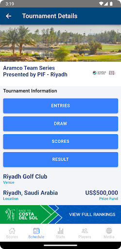 Ladies European Tour Screen 3