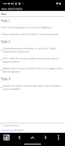 Journal Record eEdition Screen 3