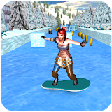 Frozen Water Slide Extreme Skater Game icon