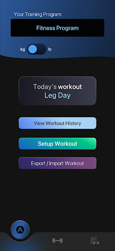 GymApp Fitness Screen 2