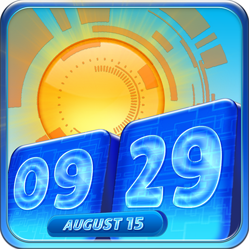 Digital Clock Weather Widget