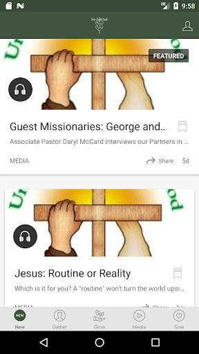 Android application Union Baptist Griffin screenshort