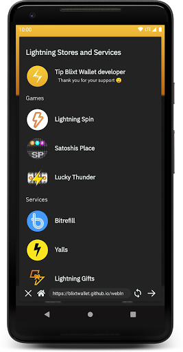 Blixt Wallet Screen 2