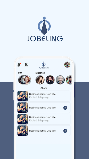 Android application Jobeling: Job Match Made Easy screenshort