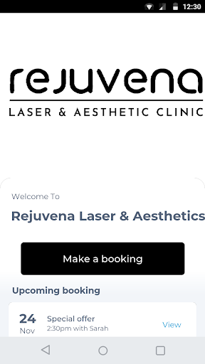 Android application Rejuvena Clinic screenshort