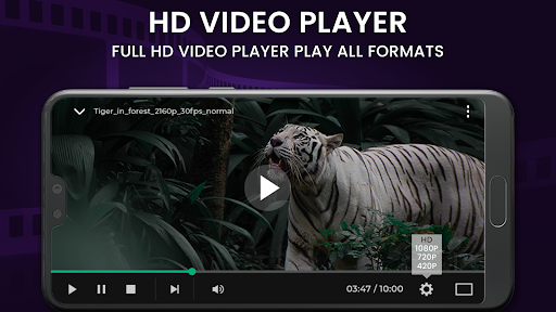 Android application HD Video Player screenshort