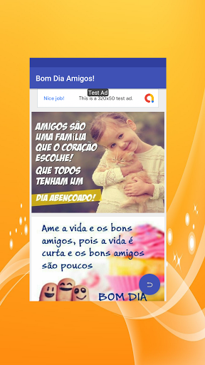 Android application Good morning, afternoon night screenshort