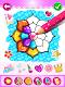 screenshot of Rainbow Flower Coloring and Dr