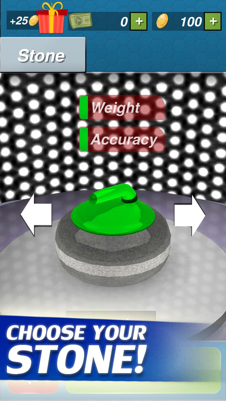 Android application Curling 3D screenshort