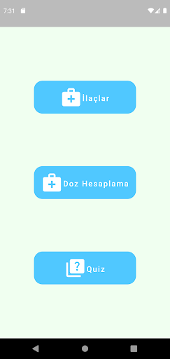 Android application Paramedik İlaç Kartları screenshort