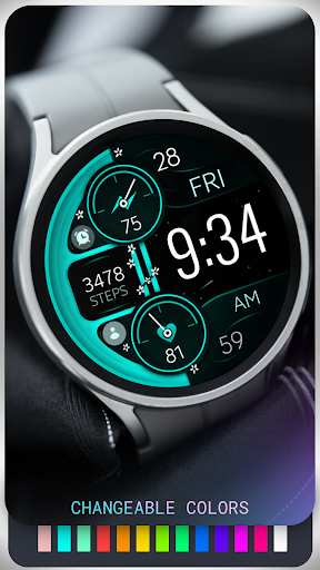 Digital Rose Gold 2 watch face Screen 3
