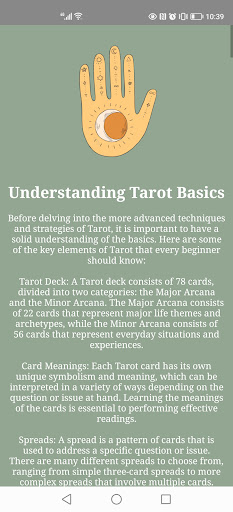 Become a Tarot Reader Screen 3