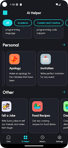 Android application AI Chat Bot Pro screenshort