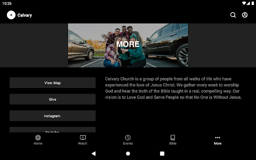 Screenshot of Calvary Church Delran