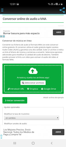 Android application Convertidor De Archivos screenshort