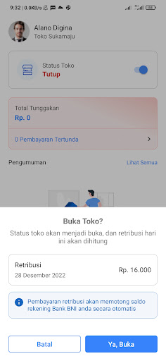 e-Retribusi PD Pasar Manado Screen 2