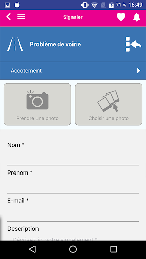 Henrichemont Application Screen 3
