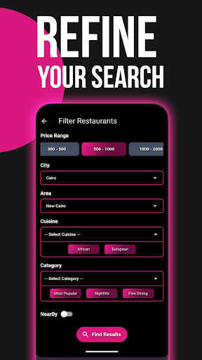 Zabatnee: Restaurants & Bars.. Screen 2