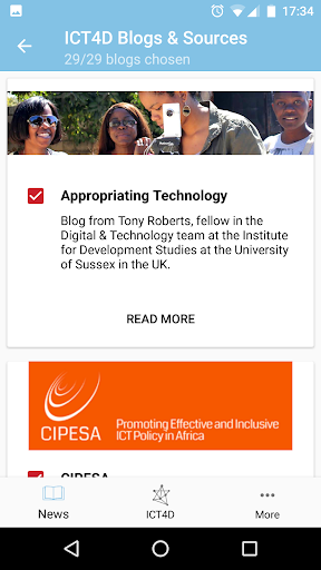 ICT4D News Screen 2