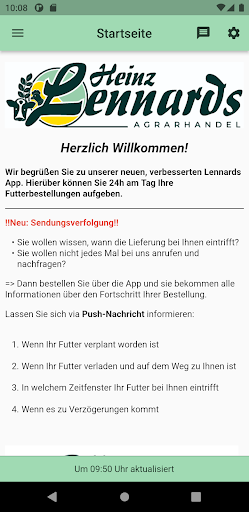 Android application Lennards24 screenshort