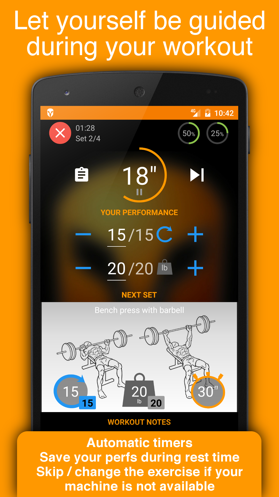 Android application Workout Tracker & Gym Trainer - Fitness Log Book screenshort