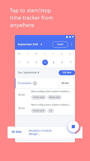 Quidlo Timesheets Time Tracker Screen 3