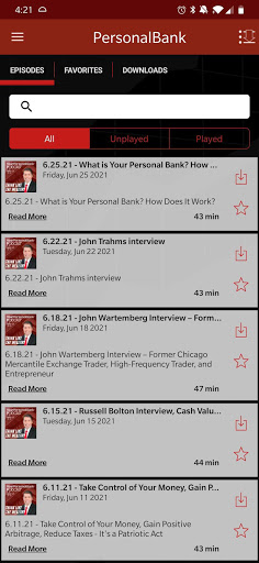 Android application Your Personal Bank™ screenshort