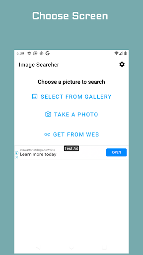 Android application Search by Image Multi-engines screenshort