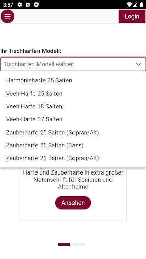 Android application Stimmfix Tischharfen Stimmen screenshort