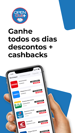 Android application OPEN CLUB BENEFÍCIOS screenshort