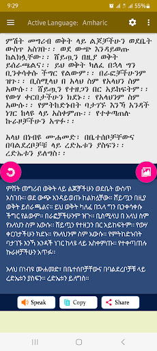 Android application Amharic Arabic English OCR screenshort