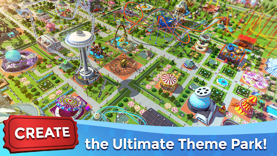 RollerCoaster Tycoon Touch MOD APK (Uang Tidak Terbatas) 1