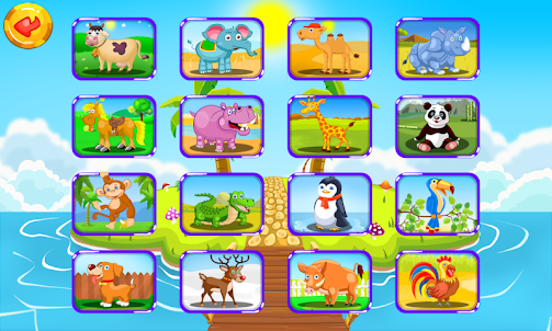 아이들을위한 동물 퍼즐
