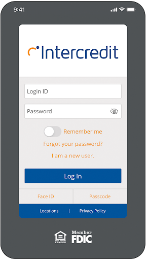 Android application Intercredit Mobile Banking screenshort