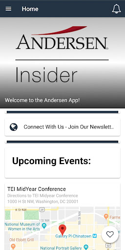 Android application Andersen Insider screenshort