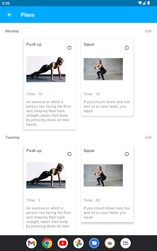 Gym Planner Screen 3