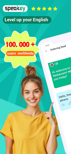 Android application Speakey: Learn English with AI screenshort