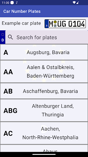 Car Number Plates Screen 3
