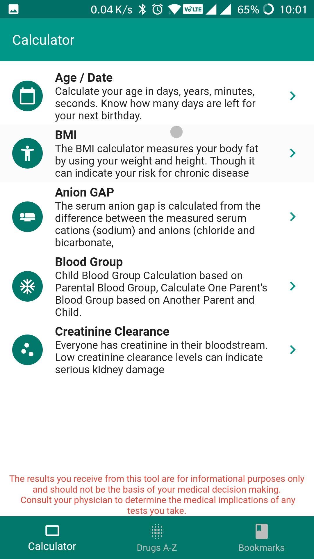Android application Drug Index Offline screenshort