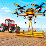 Cover Image of Download Modern Farming Sim: Drone Farming Tractor Games 1.0.0 APK