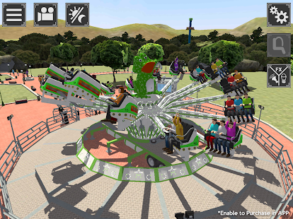 Screenshot des Freizeitpark-Simulators