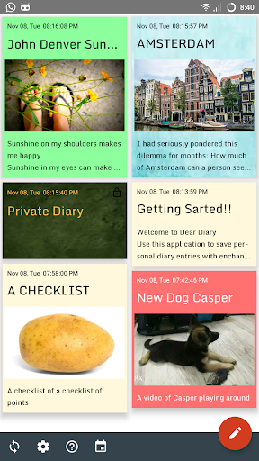 Dear Diary -  Password Backup