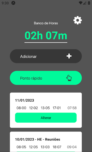 Android application Proprio Ponto screenshort