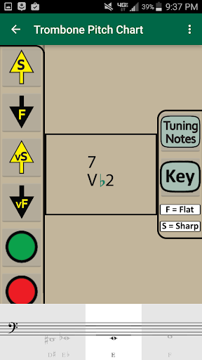 Trombone Fingering & Tuning Screen 3