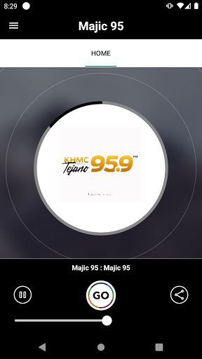 Android application Majic 95 screenshort