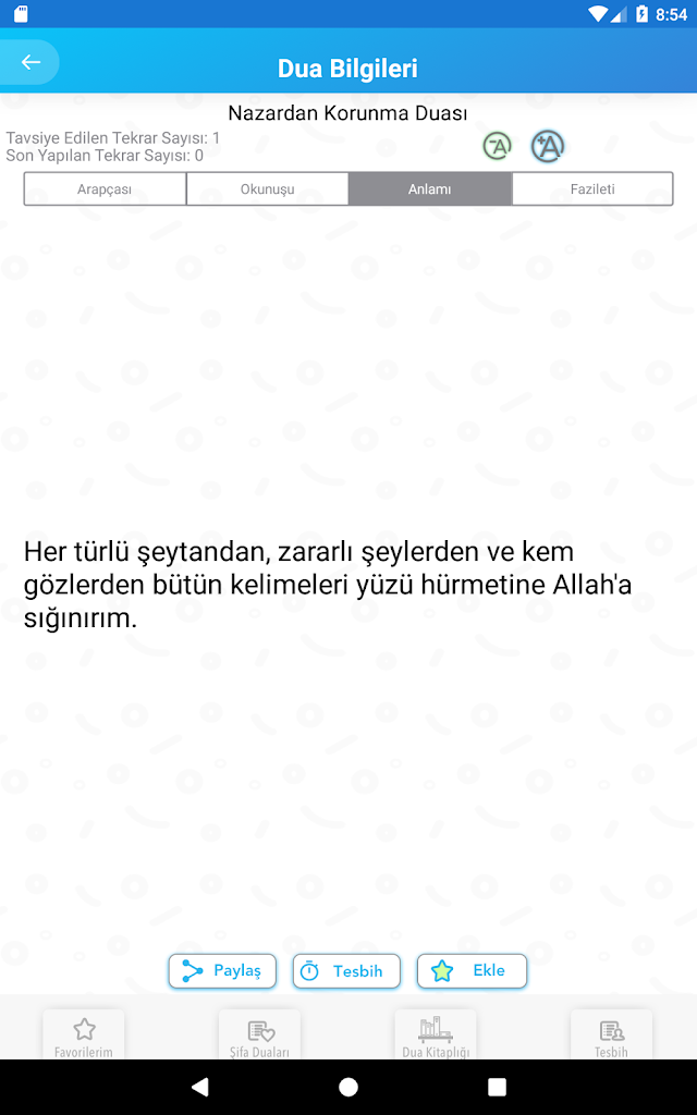 DuApp - Şifalı Dualar Screenshot 11 DuApp - Şifalı Dualar Screenshot 11